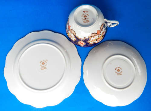 Royal Albert Crown China  " DERBY " Trio With DORIS Shaped Cup -1925-1927 - Made In England