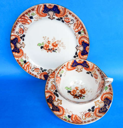 Royal Albert Crown China " Gladiola " Trio - 1927-1935 - Made In England