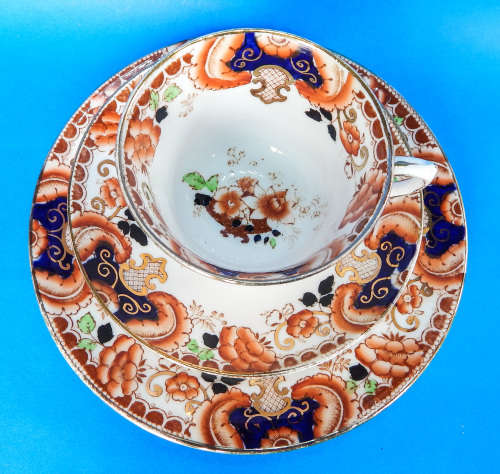 Royal Albert Crown China " Gladiola " Trio - 1927-1935 - Made In England