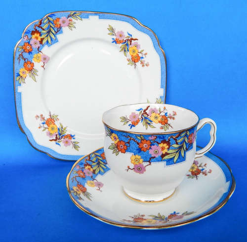 Royal Albert Crown China  " JUNE " Trio -1927-1935 - Made In England