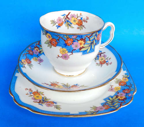 Royal Albert Crown China  " JUNE " Trio -1927-1935 - Made In England