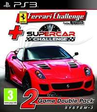 PS3 FERRARI CHALLENGE SUPERCAR CHALLENGE 2 GAME DOUBLE PACK / BID TO WIN / FREE SHIPPING