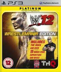 PS3 WWE 12 WRESTLEMANIA EDITION PLATINUM / BID TO WIN / FREE SHIPPING