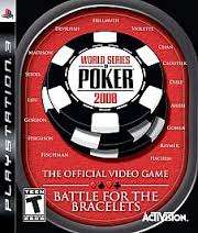 PS3 WORLD SERIES OF POKER 2008 BATTLE FOR THE BRACELETS / BID TO WIN / FREE SHIPPING