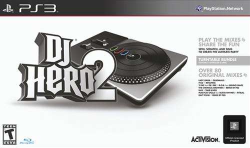 PS3 DJ HERO 2 TURNTABLE BUNDLE WITH DJ HERO / BRAND NEW (SEALED) / BID TO WIN / FREE SHIPPING