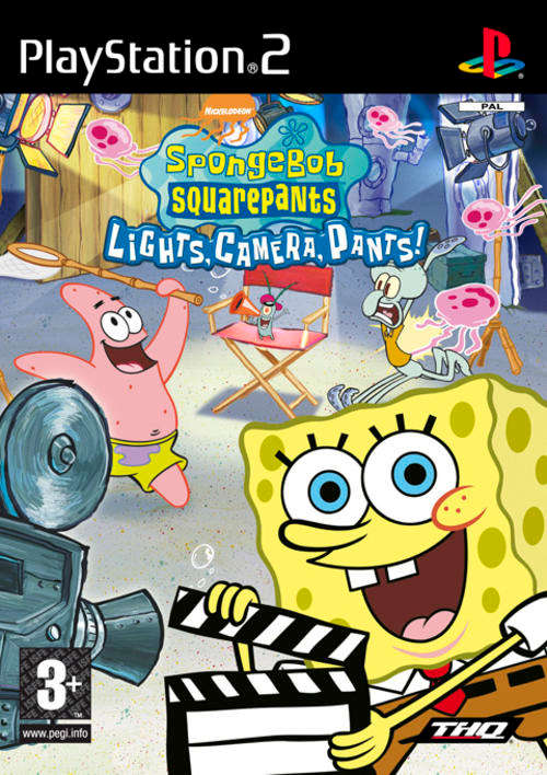 PS2 Spongebob Squarepants Lights Camera Pants