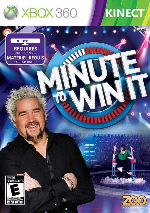 XBOX 360 MINUTE TO WIN IT / AMERICAN IMPORT / ORIGINAL PRODUCT / SAG / BID TO WIN / FREE SHIPPING