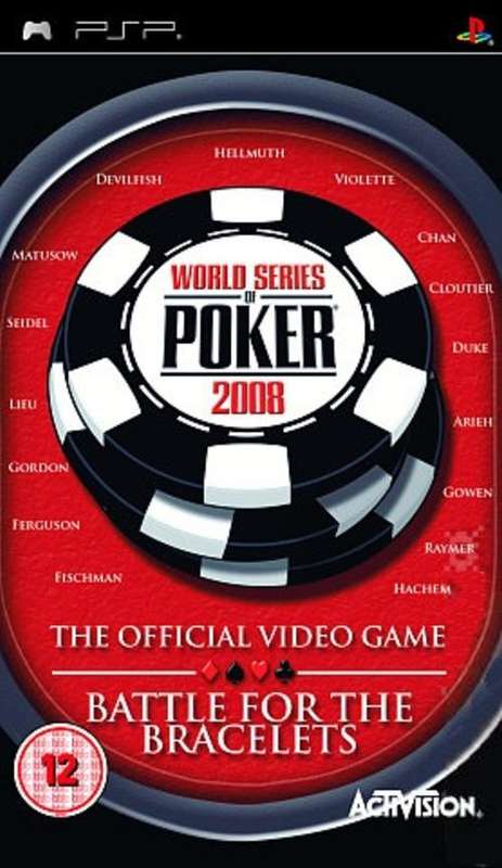 PSP WORLD SERIES OF POKER 2008 BATTLE FOR THE BRACELETS / BID TO WIN / FREE SHIPPING