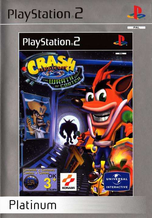 PS2 CRASH BANDICOOT THE WRATH OF CORTEX PLATINUM / BID TO WIN