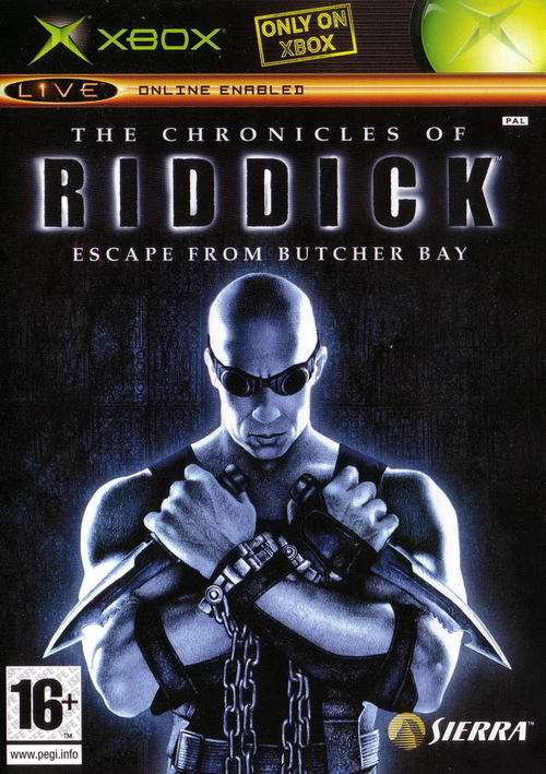 XBOX THE CHRONICLES OF RIDDICK ESCAPE FROM BUTCHER BAY / ORIGINAL PRODUCT