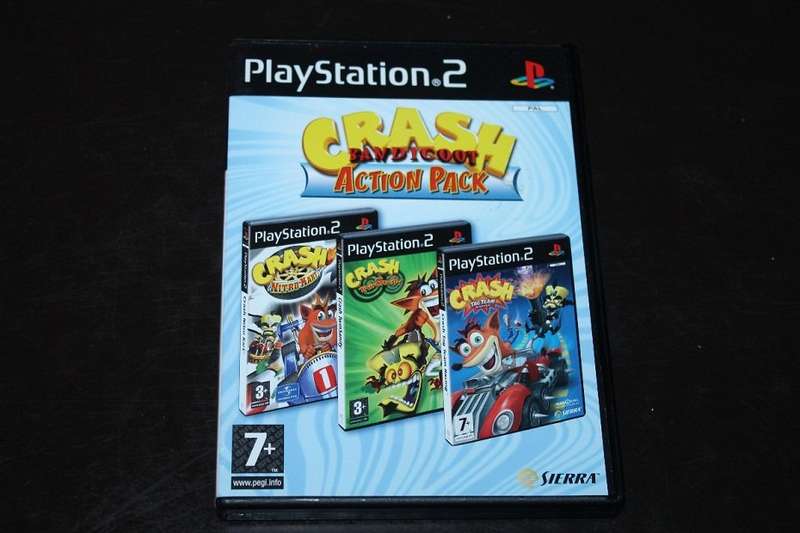 PS2 CRASH BANDICOOT ACTION PACK BUNDLE / BID TO WIN
