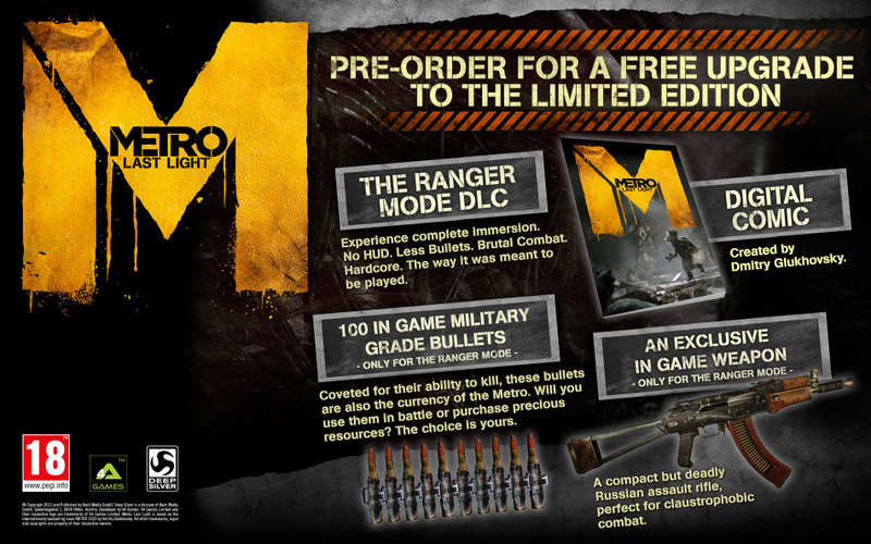 PS3 Metro Last Light Limited Edition