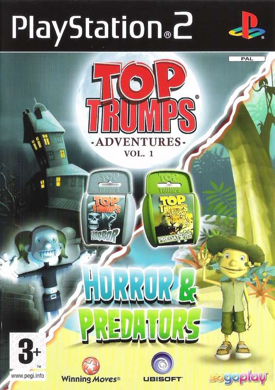 PS2 Top Trumps Adventures Vol 1 Horror & Predators