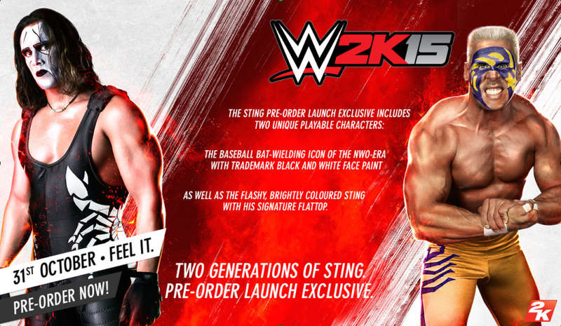 XBOX 360 WWE 2K15 STING EDITION / ORIGINAL PRODUCT