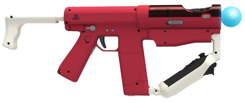 PS3 PLAYSTATION MOVE SHARP SHOOTER RED / AS NEW (BOXED) / BID TO WIN