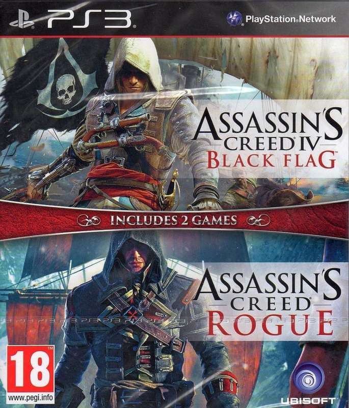 PS3 Assassins Creed IV Black Flag & Assassins Creed Rogue Bundle