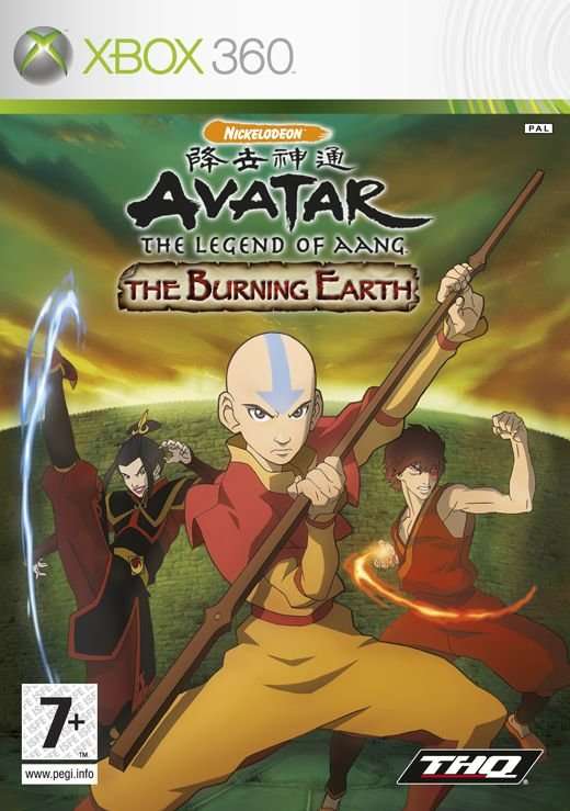 XBOX 360 AVATAR THE LEGEND OF AANG THE BURNING EARTH / ORIGINAL PRODUCT