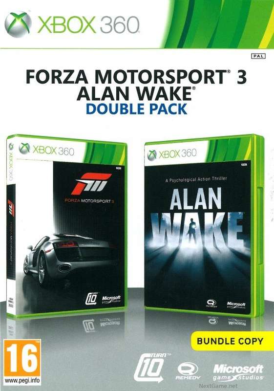 XBOX 360 FORZA MOTORSPORT 3 & ALAN WAKE DOUBLE PACK / ORIGINAL PRODUCT