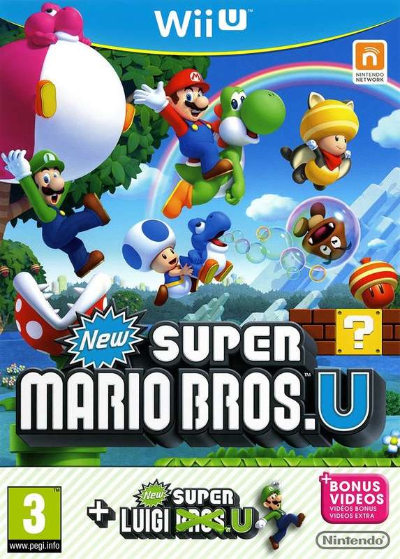 WiiU New Super Mario Bros U & New Super Luigi U Package