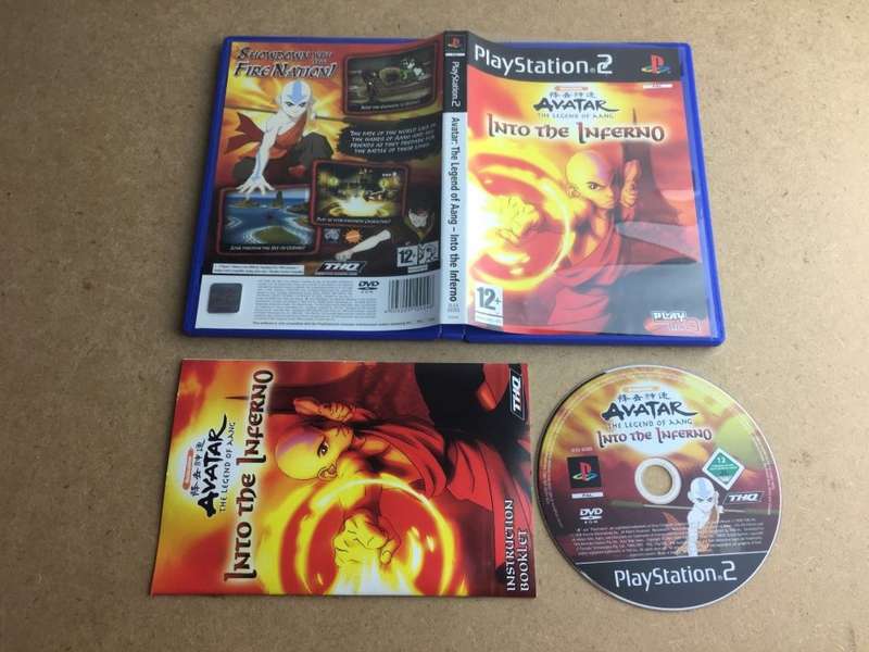 PS2 Avatar The Legend Of Aang Into The Inferno / As New