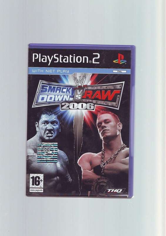 PS2 WWE Smackdown Vs Raw 2006 / As New