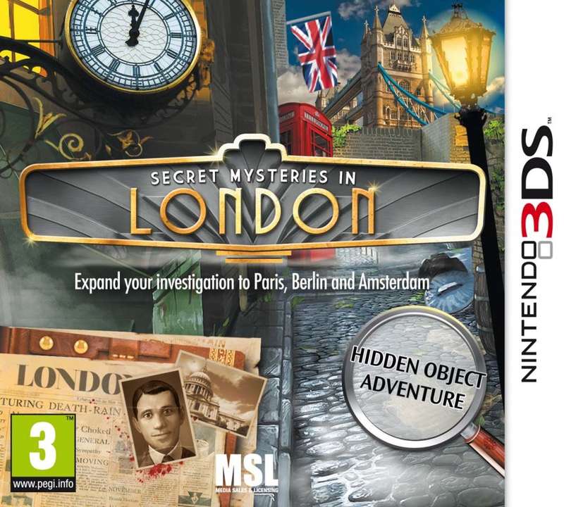 Nintendo 3DS Secret Mysteries In London