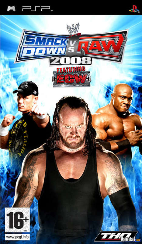 PSP WWE Smackdown Vs Raw 2008