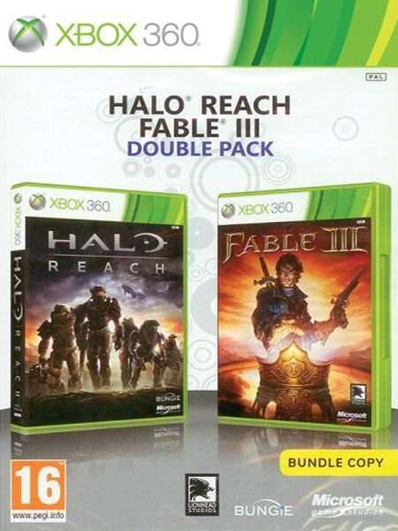 Xbox 360 Halo Reach Fable III Double Pack / Original Product