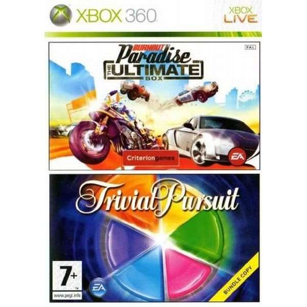 Xbox 360 Burnout Paradise Ultimate Box & Trivial Pursuit Bundle / Original Product