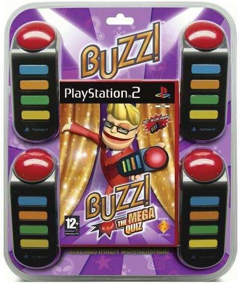 PS2 Buzz The Mega Quiz Game With Buzzers Bundle