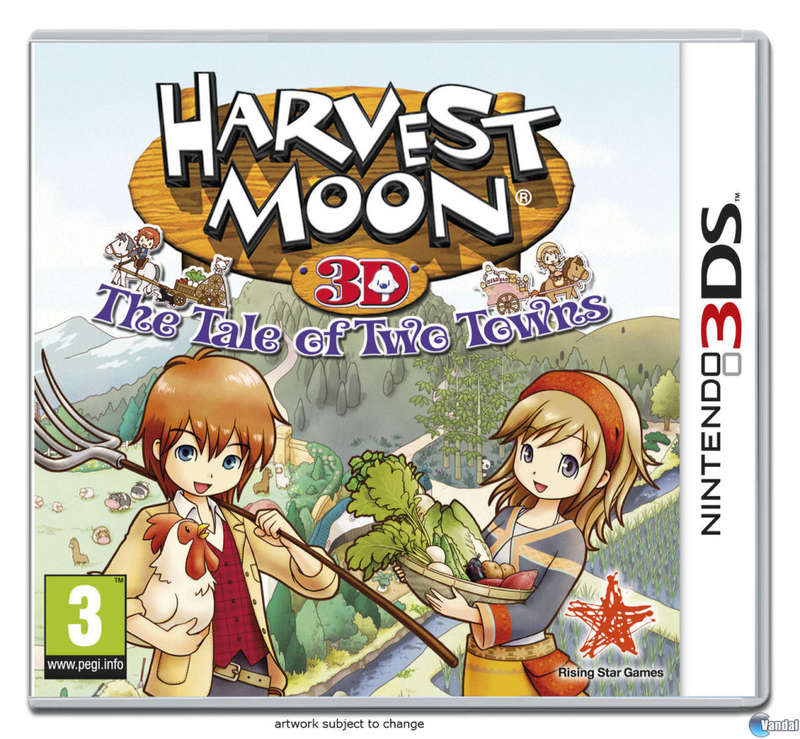 Nintendo 3DS Harvest Moon 3D The Tale Of Two Towns / Brand New (Sealed)