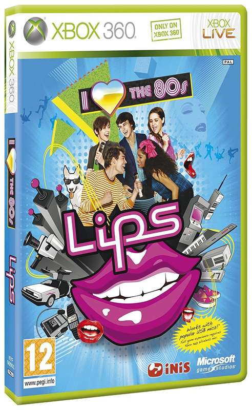 XBOX 360 LIPS I LOVE THE 80S / ORIGINAL PRODUCT / SAG / BID TO WIN