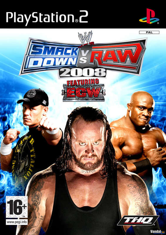 PS2 WWE Smackdown Vs Raw 2008