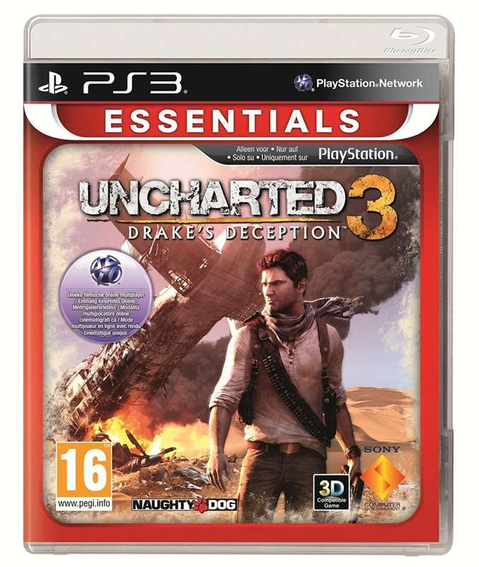 PS3 Uncharted 3 Drakes Deception Essentials / Brand New (Sealed)