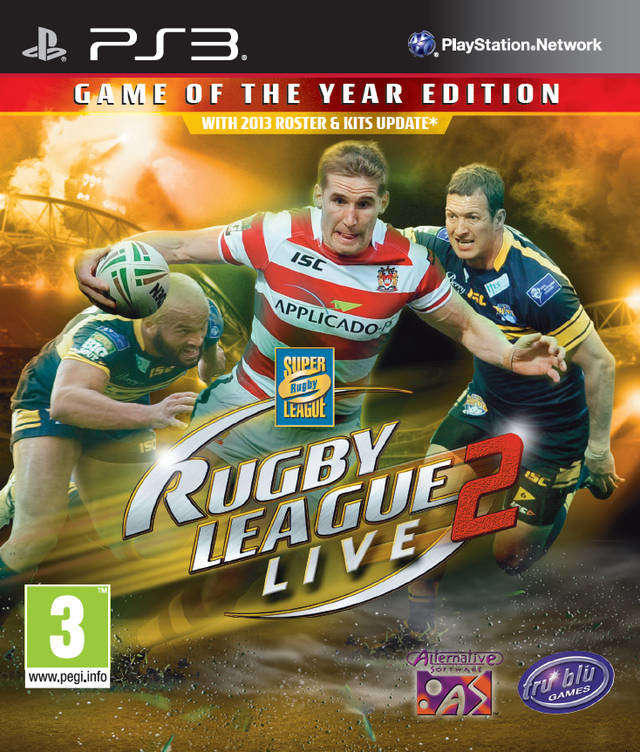 PS3 Rugby League Live 2 Game Of The Year Edition / As New