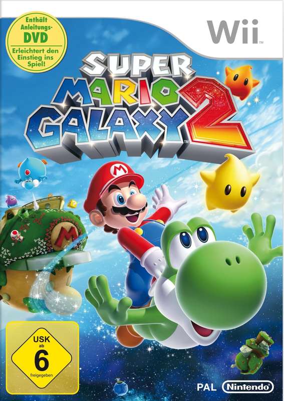 Wii Super Mario Galaxy 2 Game With Tutorial DVD Bundle