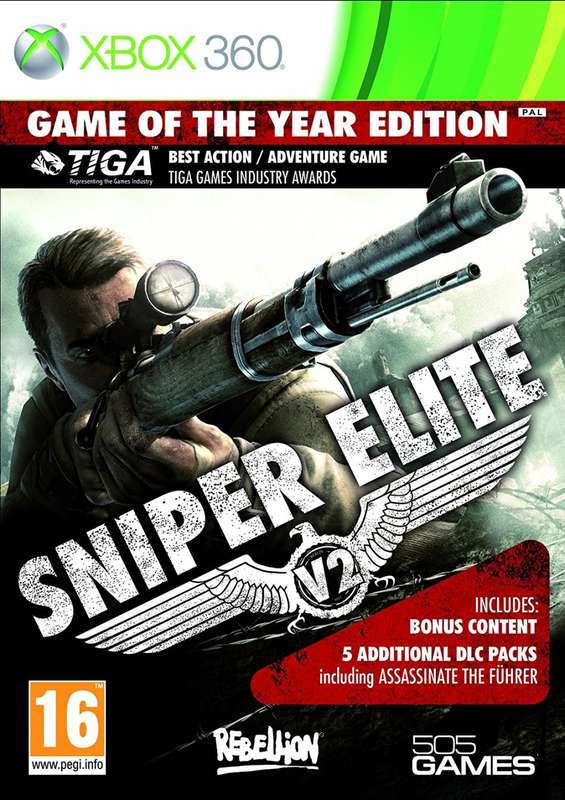 XBOX 360 SNIPER ELITE V2 GAME OF THE YEAR EDITION / ORIGINAL PRODUCT