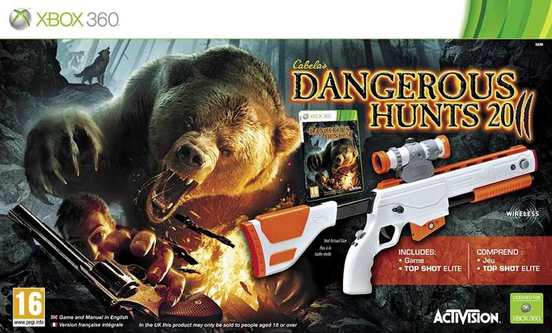 Xbox 360 Cabelas Dangerous Hunts 2011 Gun Bundle / Original Product
