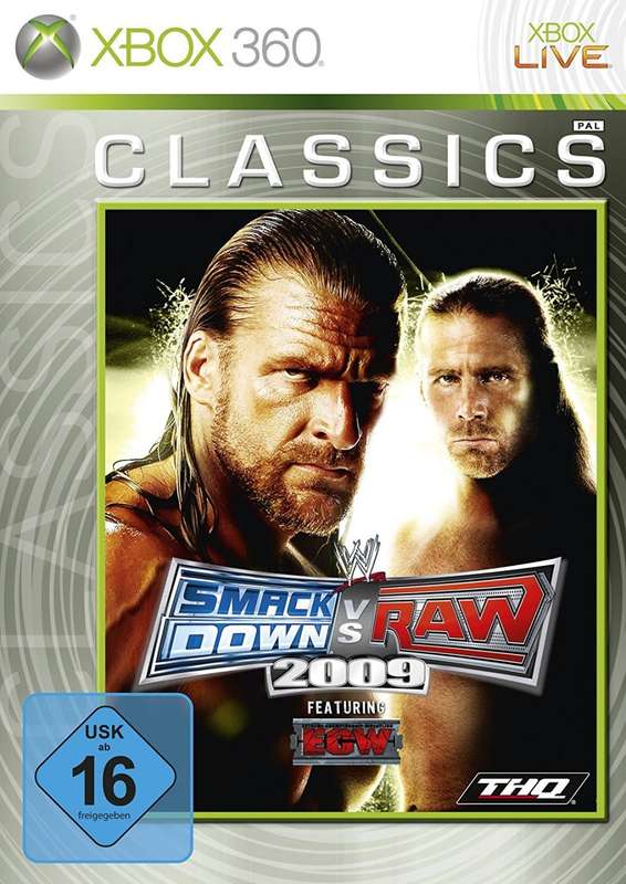 XBOX 360 WWE SMACKDOWN VS RAW 2009 / ORIGINAL PRODUCT