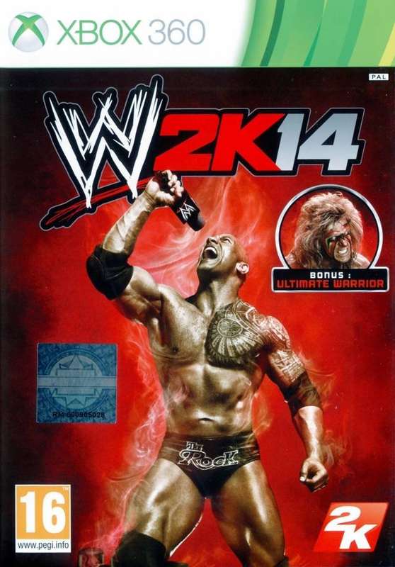 XBOX 360 WWE 2K14 INCLUDING THE ULTIMATE WARRIOR / ORIGINAL PRODUCT
