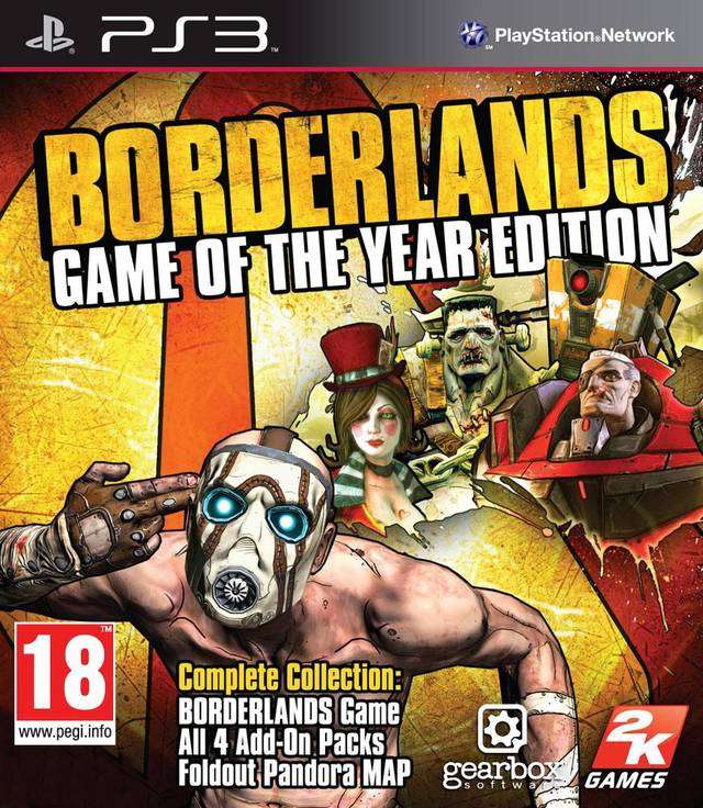 PS3 Borderlands Game Of The Year Edition / As New