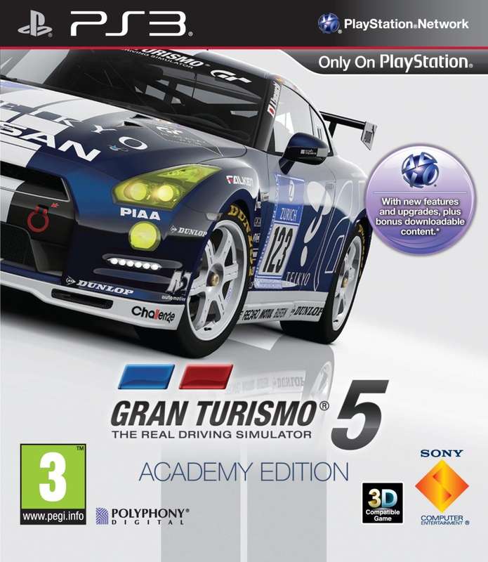 PS3 Gran Turismo 5 The Real Driving Simulator Academy Edition