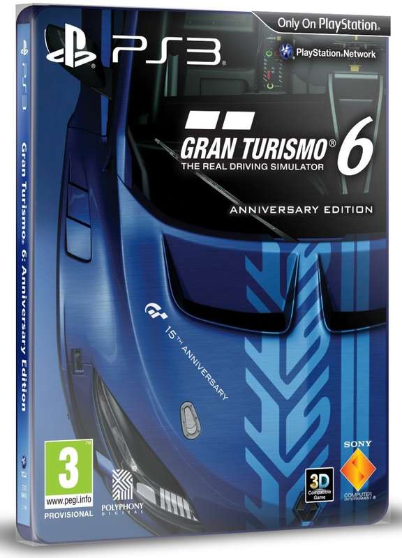 PS3 GT Gran Turismo 6 The Real Driving Simulator Anniversary Steelbook Edition