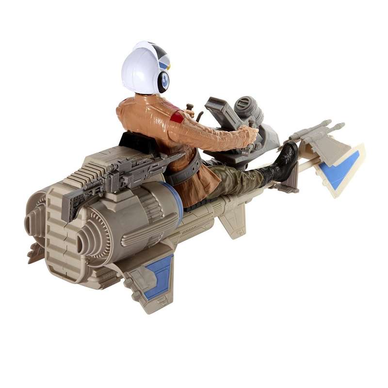 Star Wars Speeder Bike Motojet Poe Dameron Special Edition Figure / As New (Boxed)