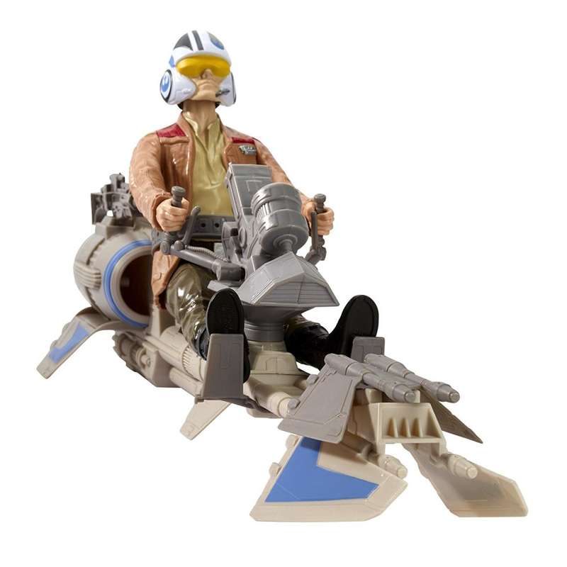Star Wars Speeder Bike Motojet Poe Dameron Special Edition Figure / As New (Boxed)