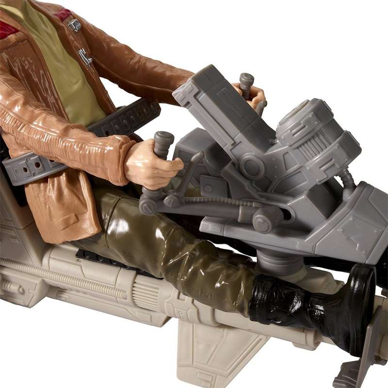 Star Wars Speeder Bike Motojet Poe Dameron Special Edition Figure / As New (Boxed)