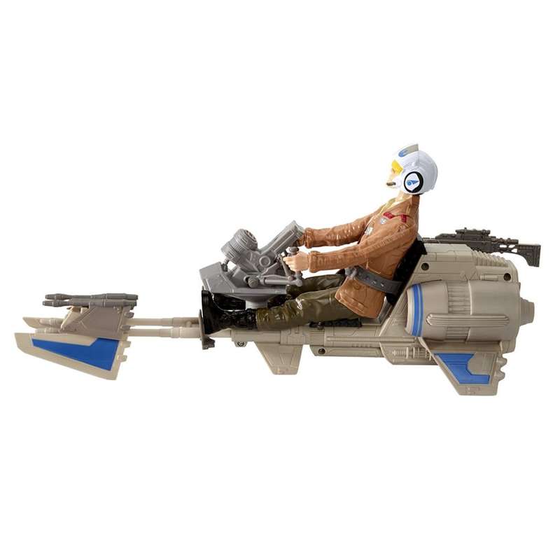 Star Wars Speeder Bike Motojet Poe Dameron Special Edition Figure / As New (Boxed)