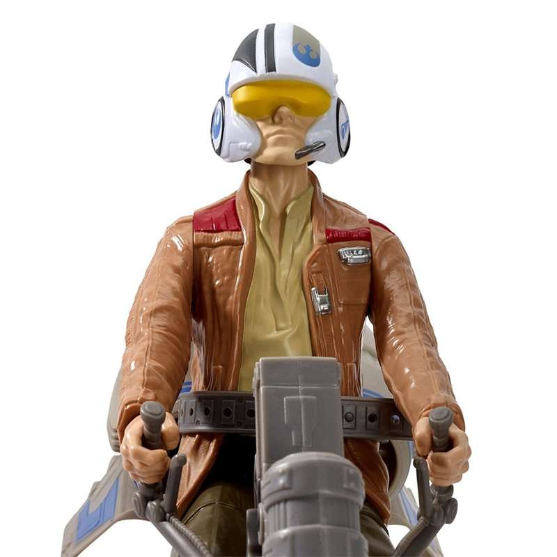 Star Wars Speeder Bike Motojet Poe Dameron Special Edition Figure / As New (Boxed)