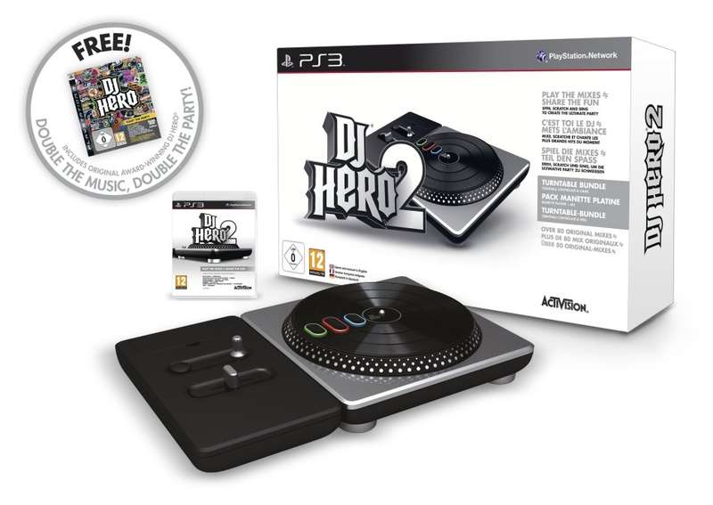 PS3 DJ Hero 2 Turntable Bundle With DJ Hero / Brand New (Sealed)