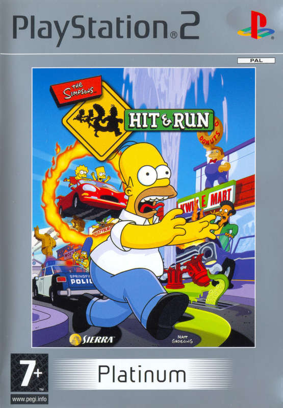 PS2 The Simpsons Hit & Run Platinum / As New
